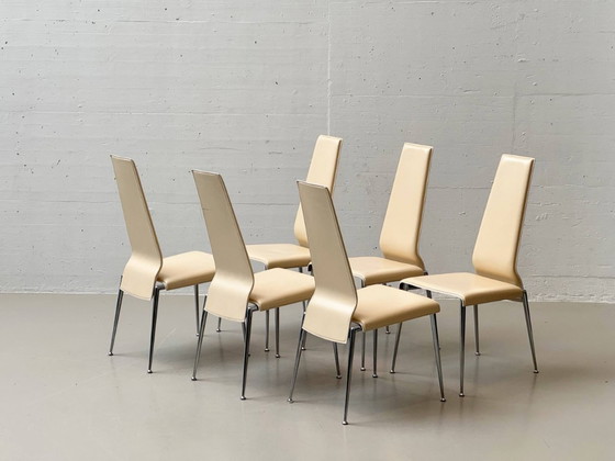 Image 1 of Set di 6 sedie con schienale alto di Arper, Italia, anni 2000