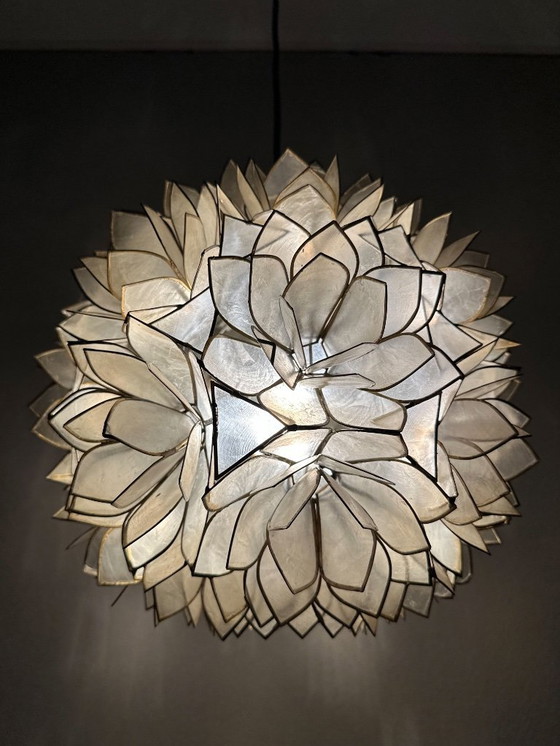 Image 1 of Lampada a sospensione vintage Capiz