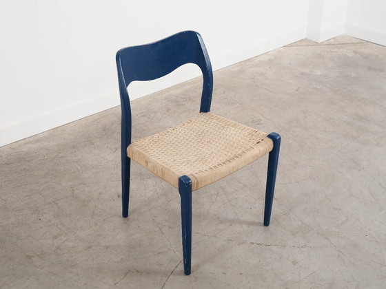 Image 1 of Sedia in teak blu, design danese, anni '60, designer: Niels Otto Møller