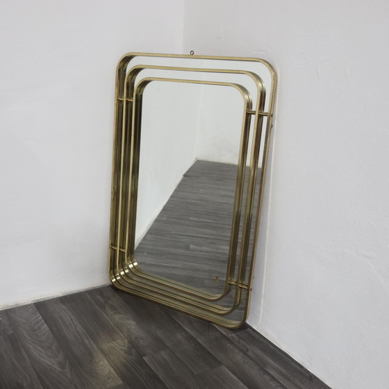 Image 1 of Romeo Rega-stijl Hollywood Regency-spiegel, moderne antiek uit de jaren 70