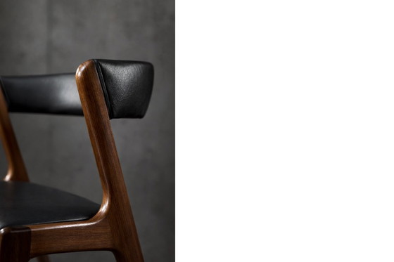 Image 1 of Vintage Mid-Century Danish Modern Teak Office Chair Model Fire by Kai Kristiansen for Schou Andersen Møbelfabrik, 1960s