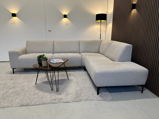 Ecksofa in Hellbeige, 275 x 215 cm