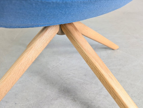 Image 1 of Set of 3 Inclass armchairs Pillet Dunas XL blue office lounge chair