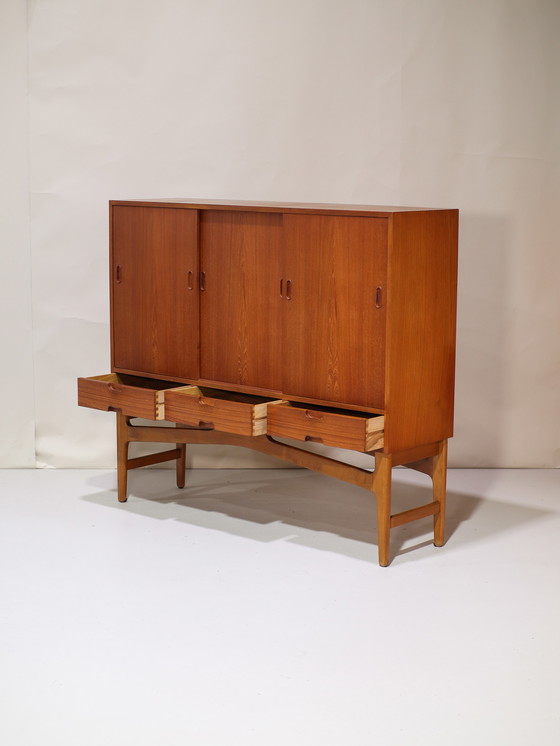 Image 1 of Highboard dresser Danish vintage teak wood