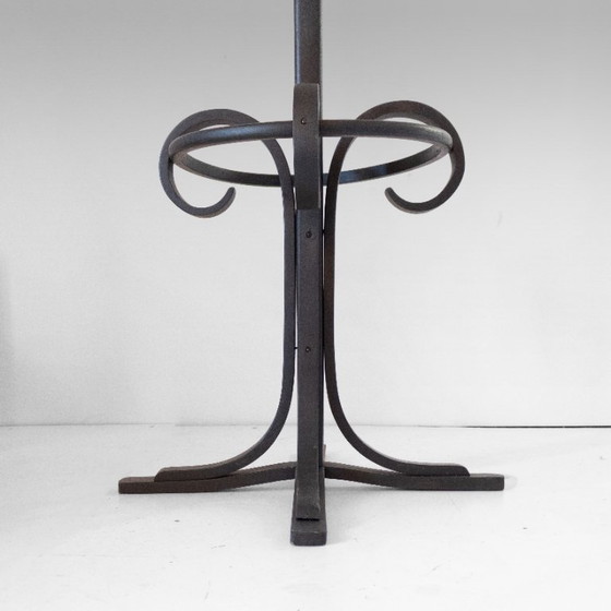 1x Perchero y paragüero antiguo de madera curvada estilo Thonet, circa 1900 – Wood (photo 9 of 14)