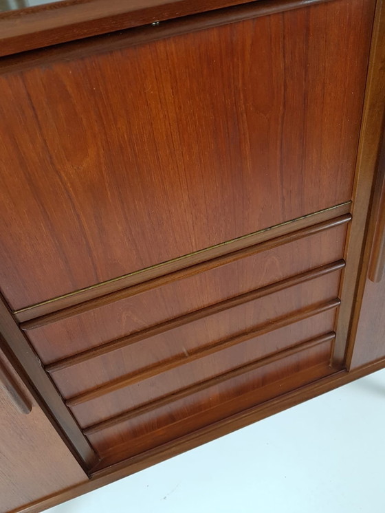 Image 1 of Vintage teak houten wandkast | buffetkast deens kast