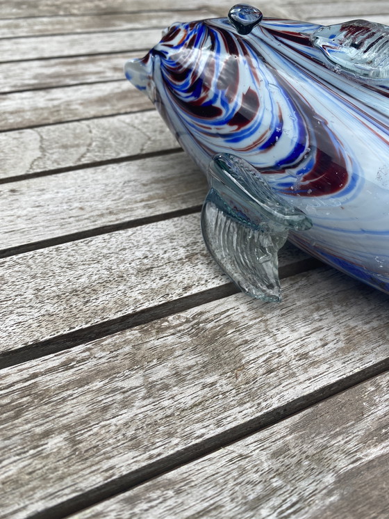 Image 1 of Verre de Murano Grand poisson années 60
