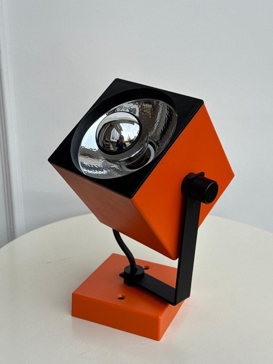 Image 1 of Lampe vintage Philips Cube orange