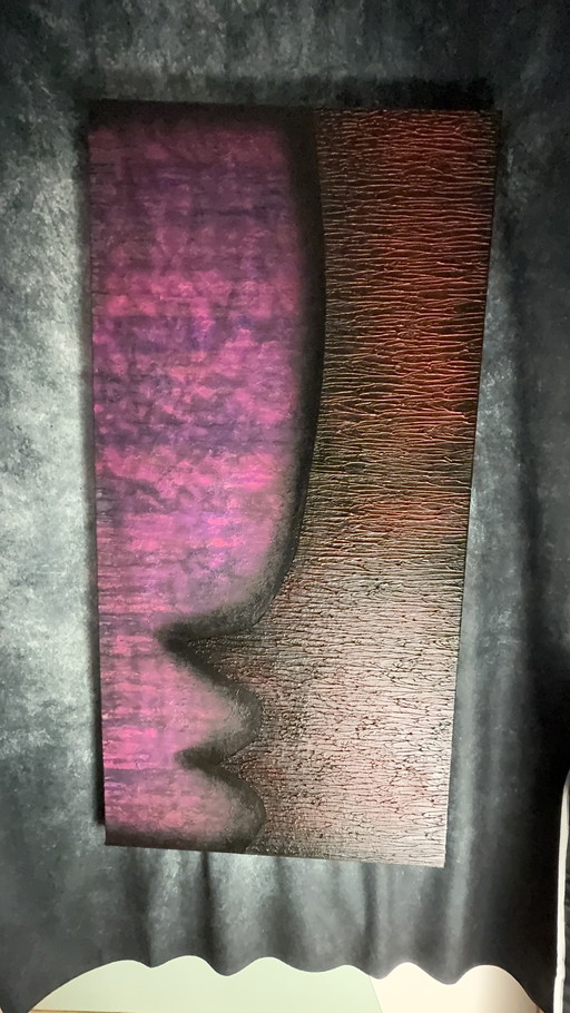 Rotan Hunt „Pink Aware“ UV-Wandbild Blacklight