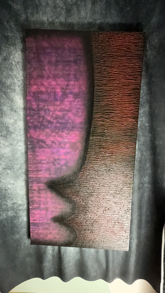 Image 1 of Rotan Hunt "Pink Aware" Murale UV a luce nera