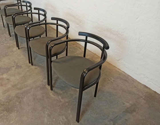4 x sillas de comedor Carlo Bimbi – Textil, Metal (photo 5 of 15)