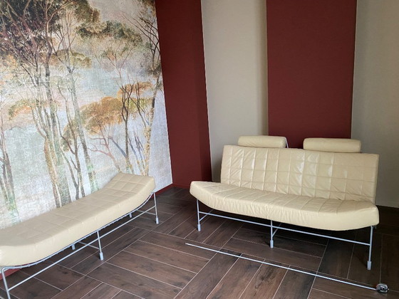 Image 1 of Canapé 2 places LEOLUX VOLARE avec repose-pieds