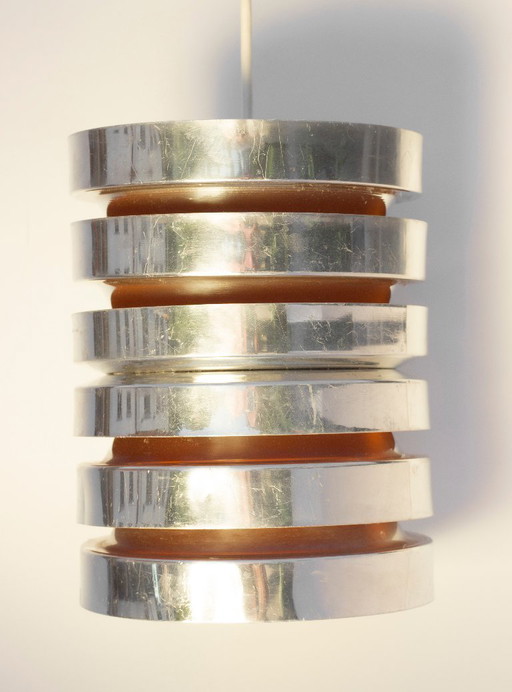 Carl Thore Granhaga Metallindustri Stapelpendelleuchte, skandinavisch, 1970er Jahre