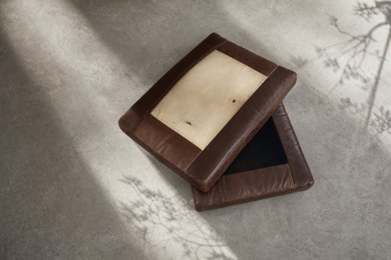 Image 1 of Canapé 2 Places Vintage Mid-Century Scandinave Moderne en Cuir Marron 3330 par Arne Vodder pour Fritz Hansen, 1960s
