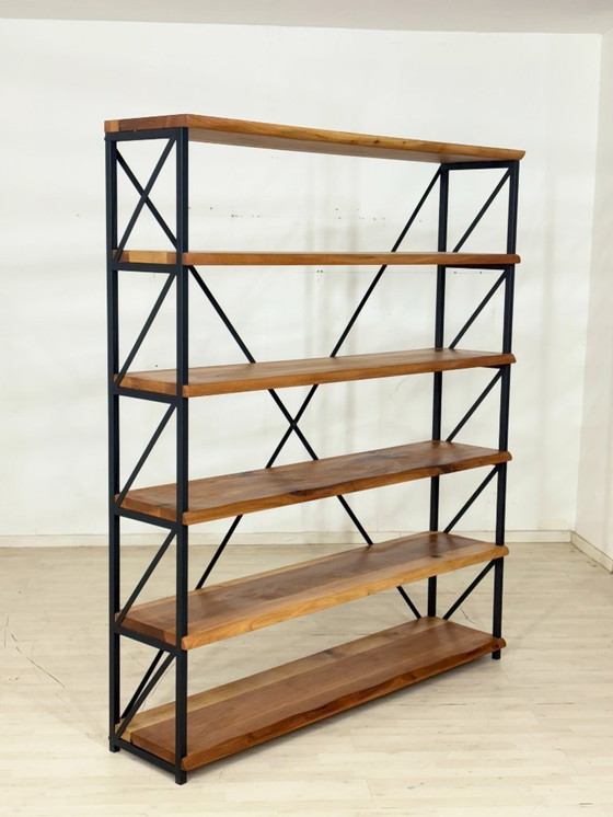 Image 1 of Boekenkast in mid-century modern stijl / Decoratieve plank / Plankenrek / Vintage