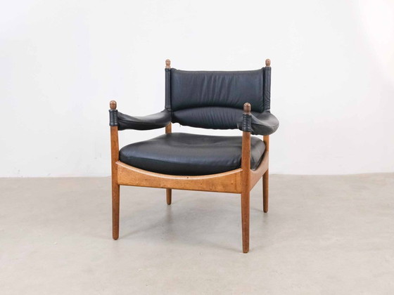 Image 1 of Vintage "Modus" fauteuil in massief teakhout van Kristian Vedel voor Willadsen Møbelfabrik, 1960
