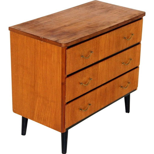 Cassettiera vintage in teak, Svezia 1950
