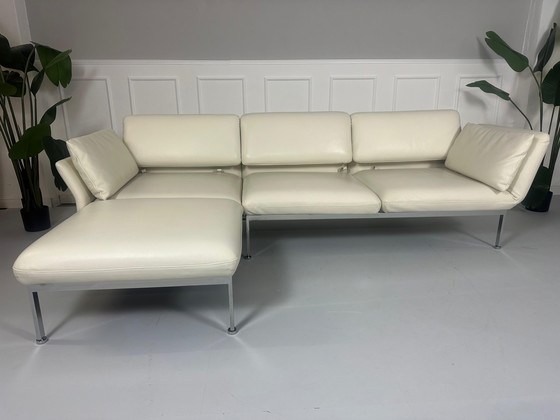 Image 1 of Brühl Roro Sofa Sleeping Function White Couch Leather