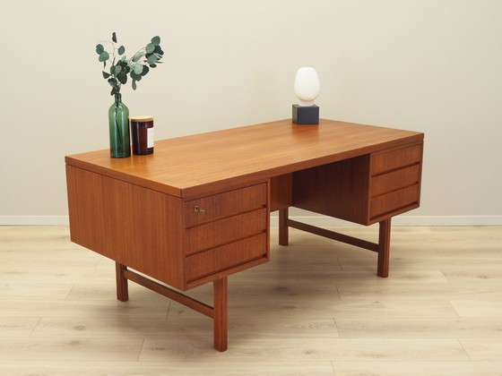Image 1 of Teak desk, Danish design, 1970s, production: Denmark