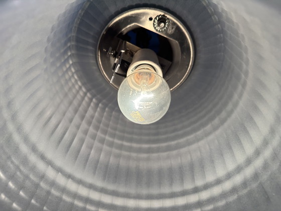 Image 1 of Lampe suspendue industrielle vintage - Europhane (verre dépoli)