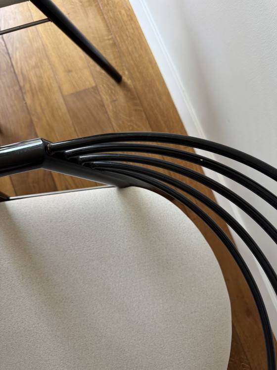 Set di 5 sedie da pranzo di design postmoderno con struttura tubolare anni '80 – Metal (photo 29 of 36)