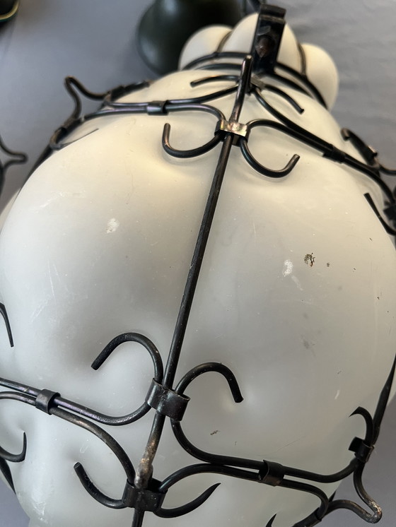 Image 1 of Paar venezianischer mundgeblasener Glaslampen