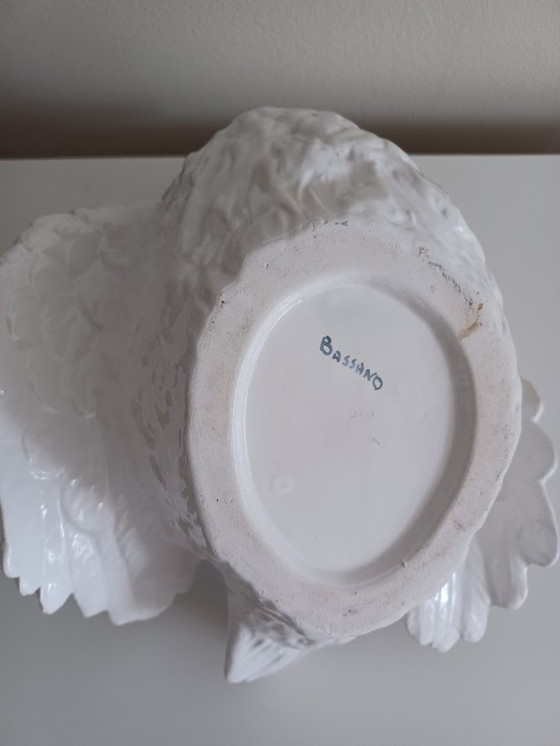 Image 1 of Vintage '50-'60 Bassano zwaan- Italiaans keramiek. majolica