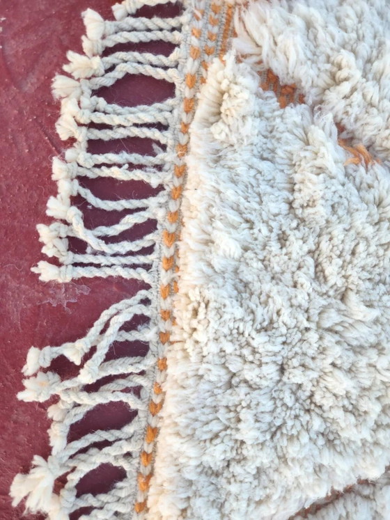 Tappeto Beni Ouarain 300x200 cm – Lana avorio spessa, motivi a rombi – Tappeti, Cotone, Bohemian (photo 9 of 14)
