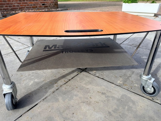 Max & Dirk Trolley, Tables d'appoint, Plastique, Bois, Marron (photo 5 sur 7)