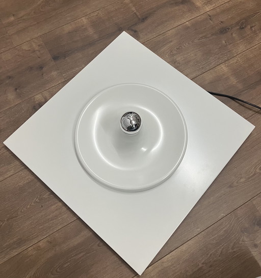 Vintage zeldzaam wit wandlamppaneel, Duitsland, jaren 80