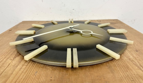 Image 1 of Industrial Office Wall Clock from Pragotron, 1970s