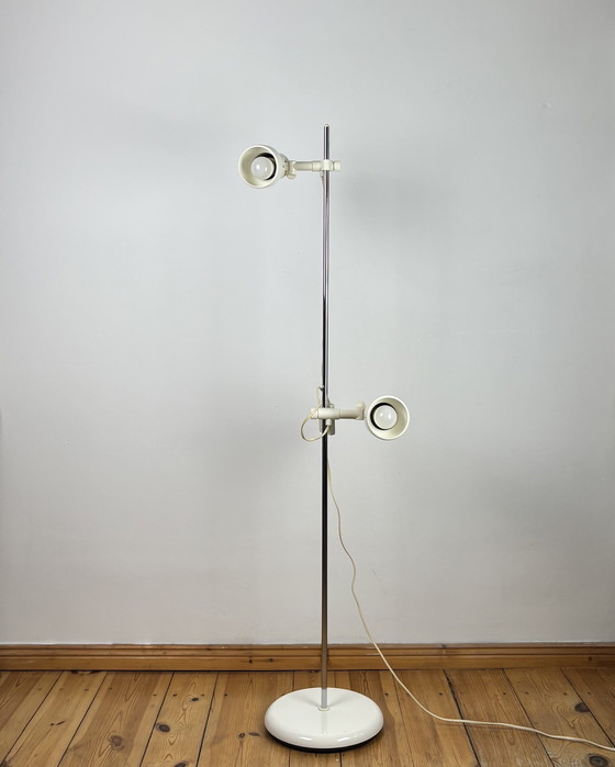 Image 1 of Vintage Floor Lamp MIWI Space Age 1970s, Adjustable Lamp, Hustadt Leuchten Germany, Mid Century Modern, 70s Industrial