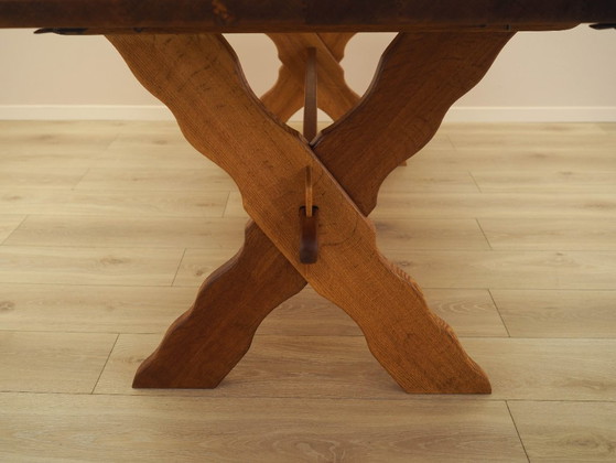 Danish Extendable Oak Dining Table Designed by Henning Kjærnulf, 1960s – Henning Kjaernulf, Wood (photo 6 of 21)