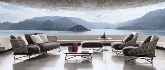 Image 1 of Fauteuils de salon Minotti Rivera, grand format, 4 pièces disponibles, modèles d'exposition