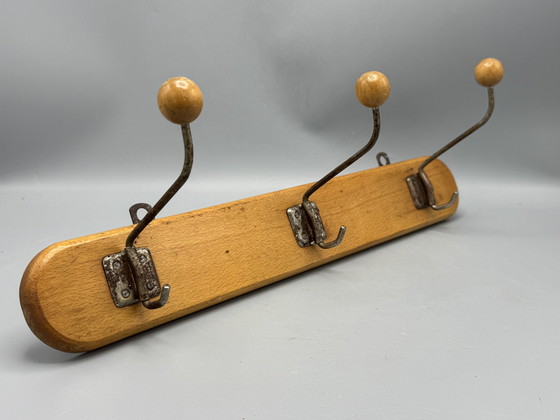 Image 1 of Retro Mid - Century Coat Rack - Authentic & Characterful