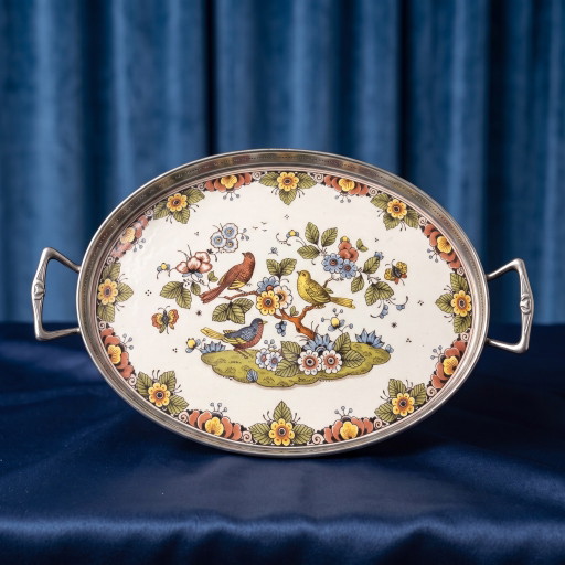 Bandeja de porcelana Van Westraven – tafelaccessoires, Metal, Porcelain