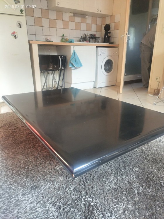 Image 1 of J-C Mahé black lacquered coffee table