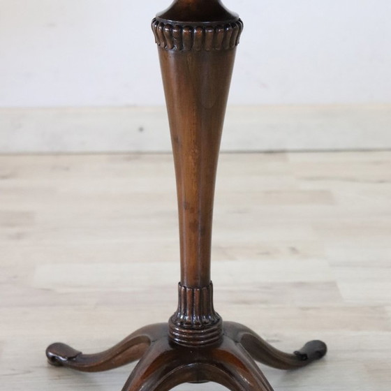 Tavolo a Piedistallo in Noce, Italia Inizio XX Secolo – Tavolini, Legno (photo 7 of 12)