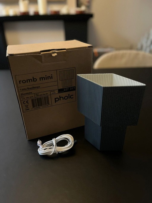 Pholc - Romb Mini / Lampada in pietra blu