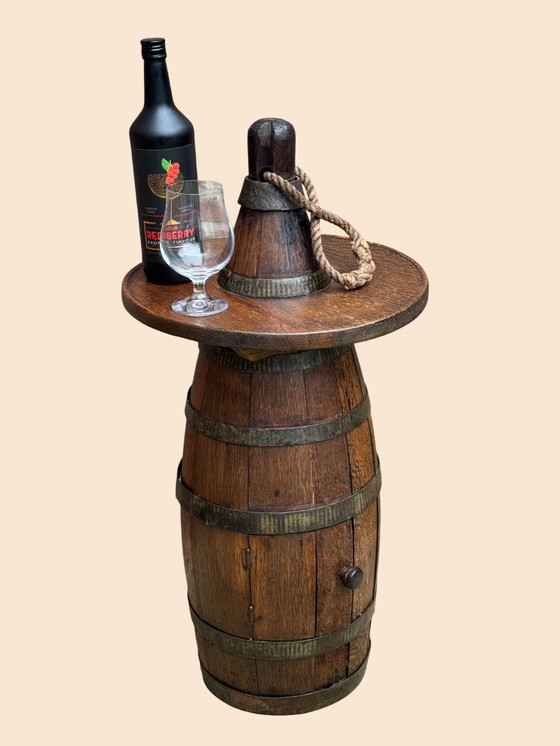 Image 1 of Bouée de pêche ancienne en bois | Chêne massif et fer forgé | XIXe siècle