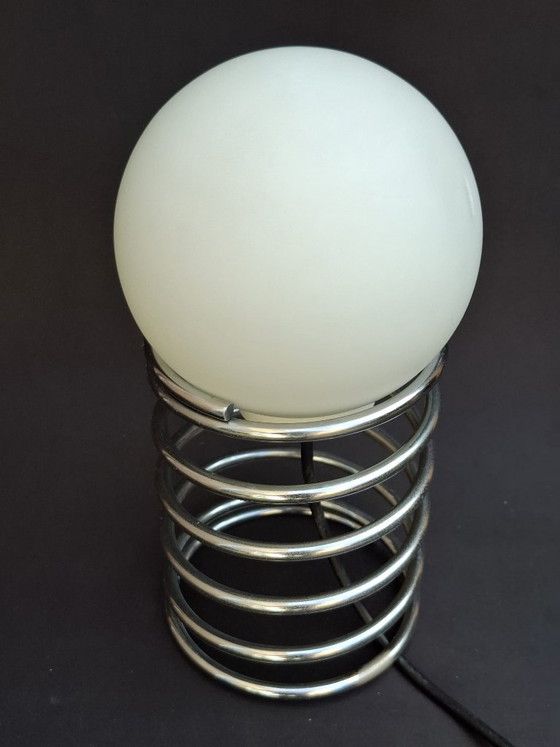 Originale Ingo Maurer „Spring“-Tischleuchte für Honsel – 1970er Jahre – Space-Age-Design (Top-Zustand!) (photo 4 of 11)