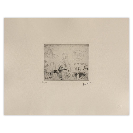 Jules Pascin Gravure Tentation de Saint-Antoine 1980 – Lithographies et sérigraphies, Paper (photo 4 of 5)