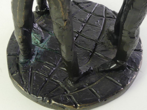 Image 1 of Bronze Sculpture 'Collaboration' – Bernadette Leijdekkers – 3 Figures