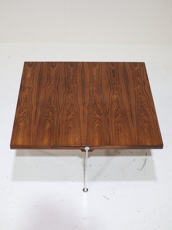 Image 1 of Sven Ellekaer salontafel palissander staal Deens 1960s
