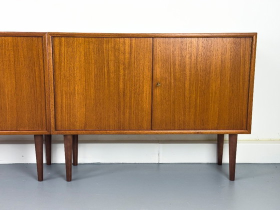 Image 1 of Aparadores de teca de mediados de siglo de WK Möbel, años 60, juego de 3