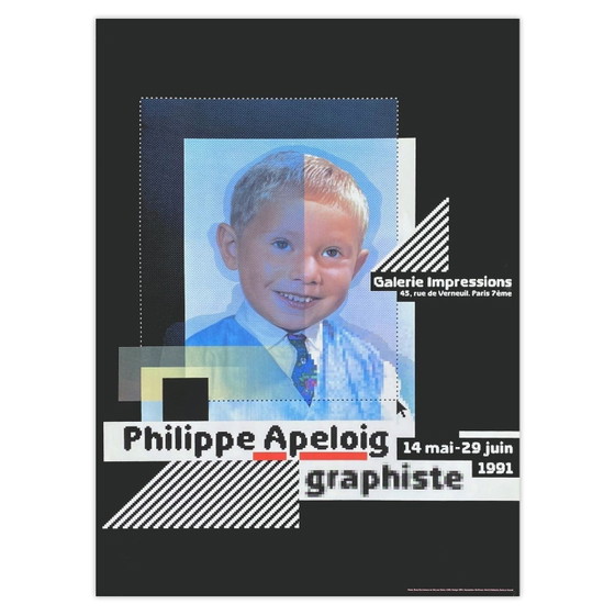 Image 1 of Philippe APELOIG Expo 91 - Galerie Impressions Poster 1991