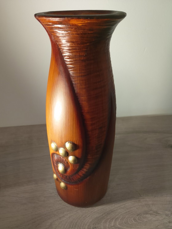 Image 1 of Rare Art Deco vase by Gustave De Bruyn (Dives, Lille), model 07079