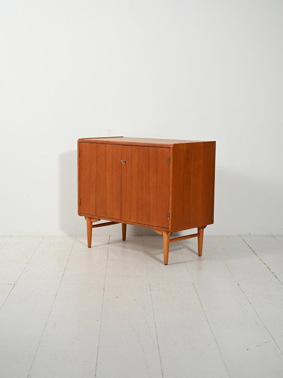Image 1 of Scandinavische kast van teak en eikenhout van Sonett, jaren 60.