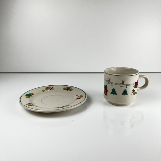 Image 1 of Set di tazze da caffè/tè natalizie per 6 persone , 1980