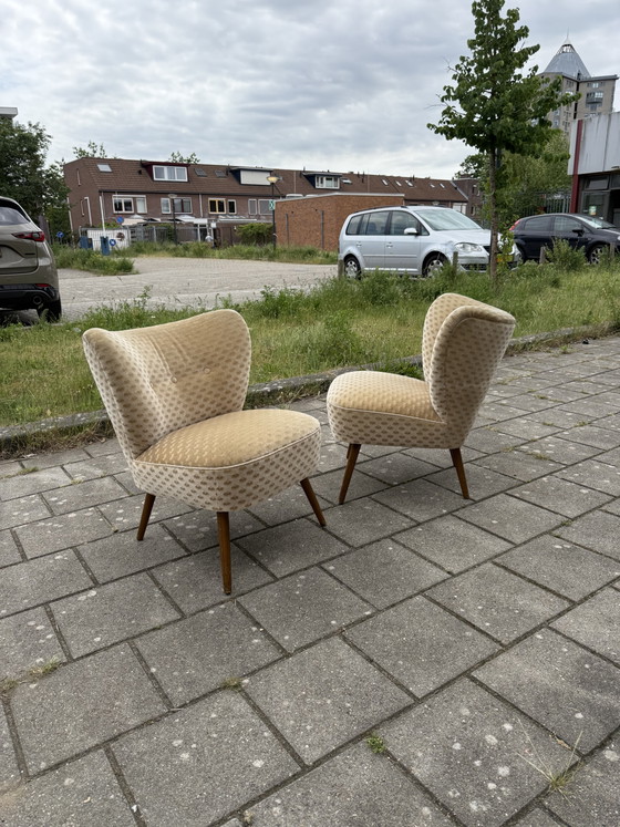 Image 1 of Set Van 2 Vintage Cocktailfauteuils ‘60